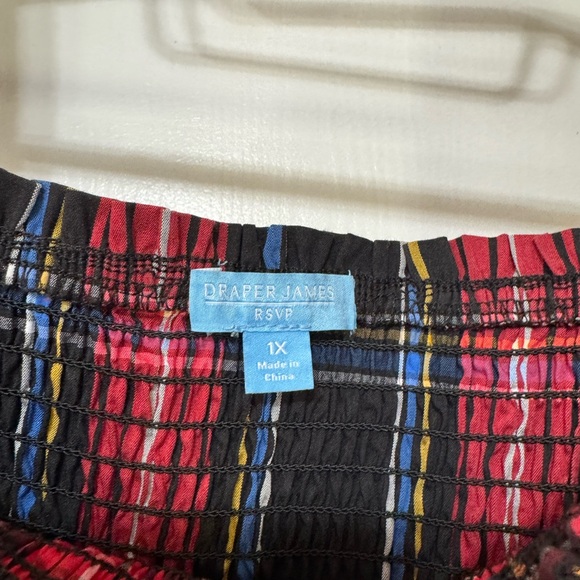 Draper James Black and Red Plaid Dress 1X - Picture 8 of 8